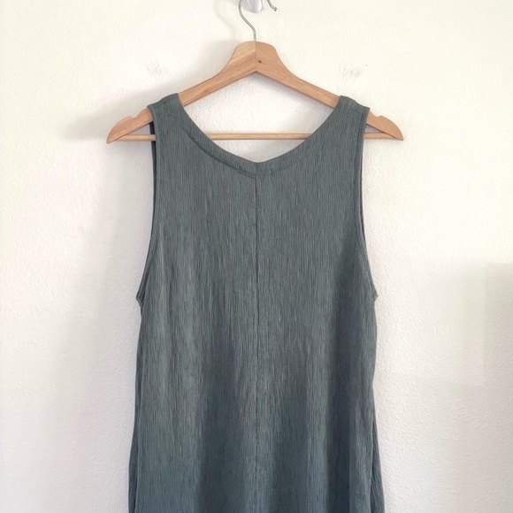 NEW Lacausa Elderflower Jumpsuit Relaxed  Wide Leg Button Front Sage Medium - Picture 9 of 15